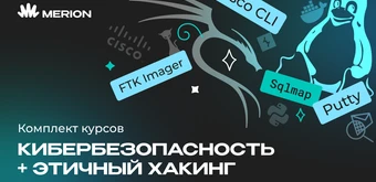 Курс Комплект курсов «Основы кибербезопасности» и «Этичный хакинг» от Merion Academy 