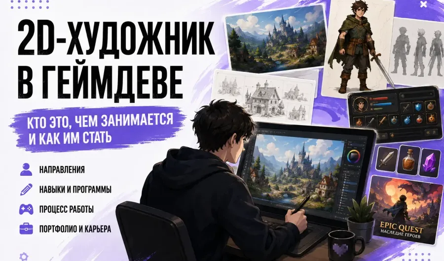 2D-художник в геймдеве: кто это, чем занимается и как им стать