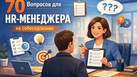 70 вопросов для HR‑менеджера на собеседование по разделам