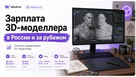 Сколько зарабатывают 3D-моделлеры в 2026 году: зарплата в России, за рубежом и на фрилансе
Сколько зарабатывают 3D-моделлеры в 2026 году: зарплата в России, за рубежом и на фрилансе