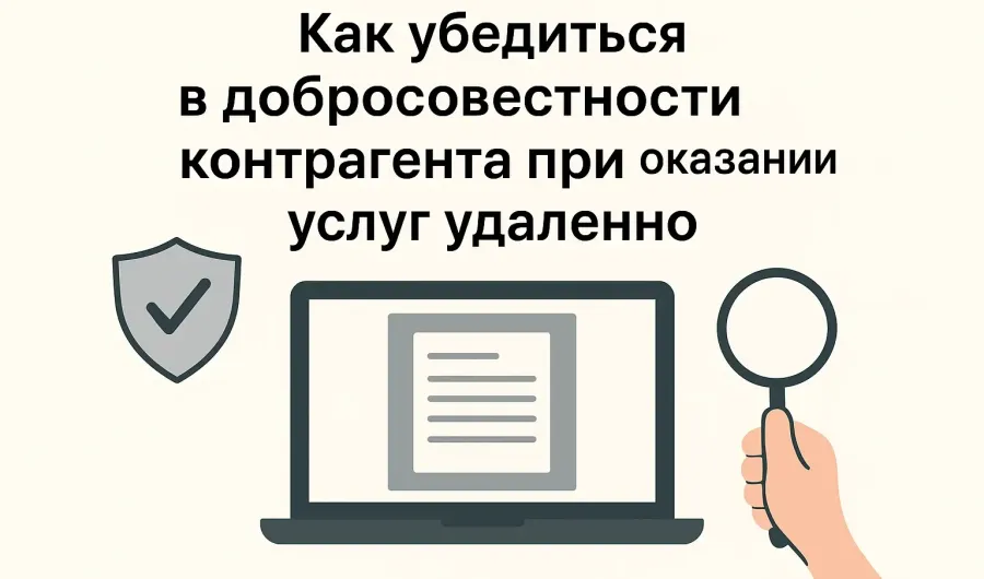 Как убедиться в добросовестности контрагента при оказании услуг удаленно Как убедиться в добросовестности контрагента при оказании услуг удаленно