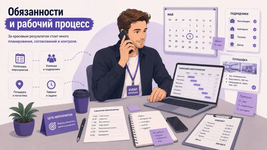 чем занимается event-менеджер - обязанности
