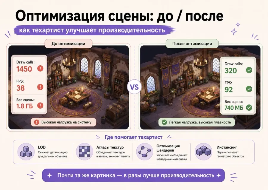 Вклад технического художника в работу проекта