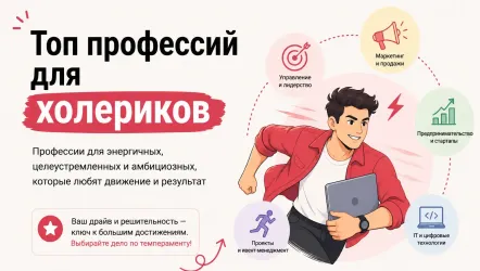 Топ профессий для холериков: какую специальность выбрать с активным темпераментом
