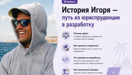 Учился на юриста, работал маркетологом, стал фронтенд-разработчиком: история Игоря Перегудова Учился на юриста, работал маркетологом, стал фронтенд-разработчиком: история Игоря Перегудова