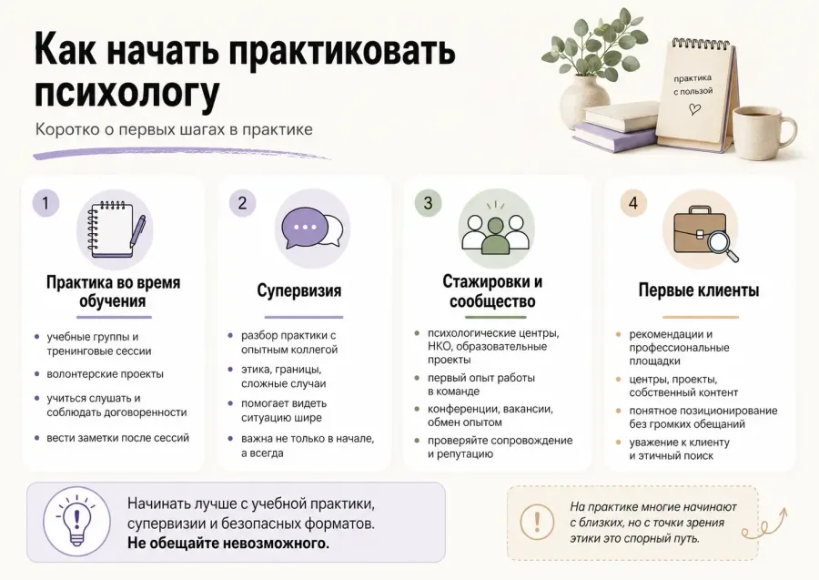 как психологу начать практиковать