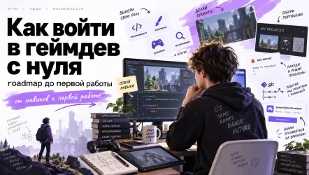 Как войти в геймдев с нуля: roadmap до первой работы
