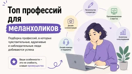 Список профессий для меланхоликов: как выбрать подходящую специальность Список профессий для меланхоликов: как выбрать подходящую специальность