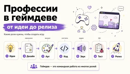 Какие профессии есть в геймдеве: список ролей, зарплаты и какую выбрать
