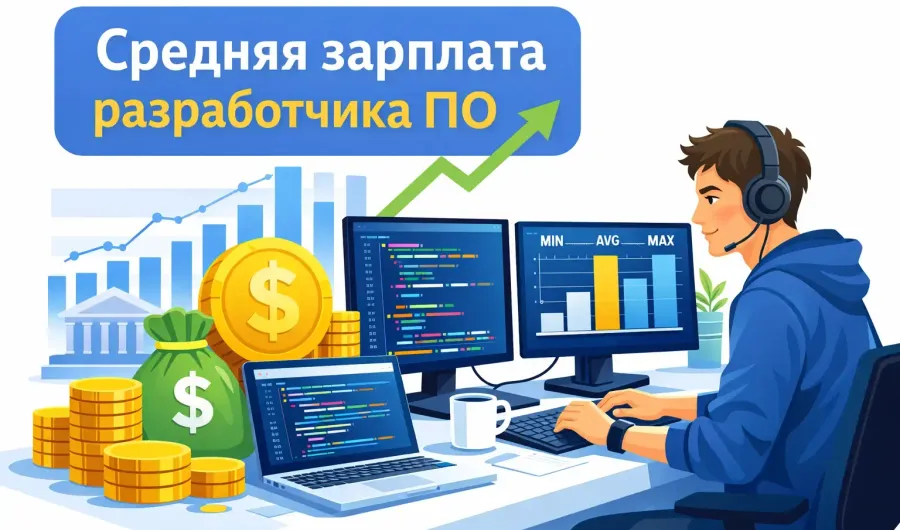 Сколько в среднем зарабатывает разработчик ПО