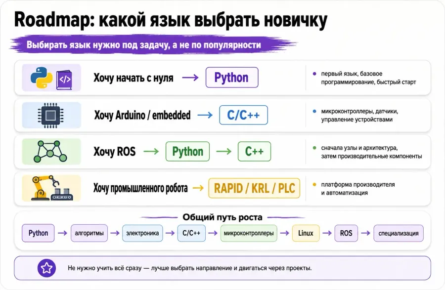 Какой язык программирования выбрать в робототехнике