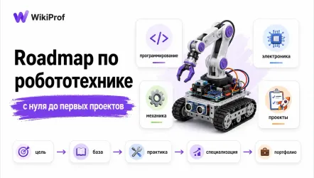 Как войти в робототехнику: подробный roadmap
Как войти в робототехнику: подробный roadmap