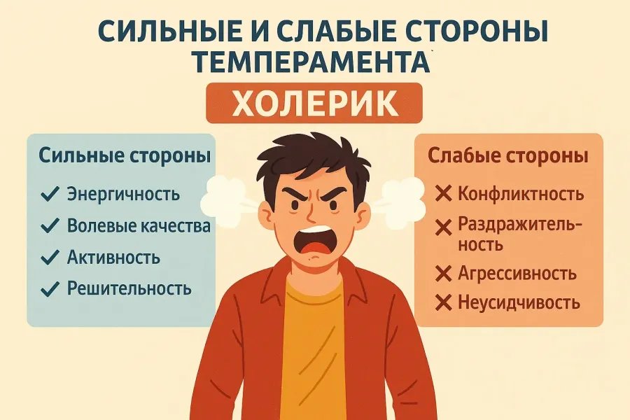 Сильные и слабые стороны холериков при выборе профессии
