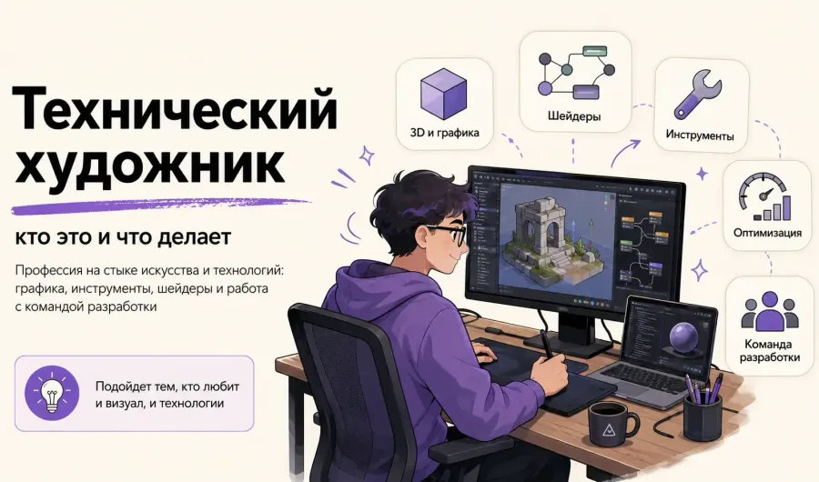 Технический художник в игровой графике: роль, навыки и карьерные перспективы Технический художник в игровой графике: роль, навыки и карьерные перспективы