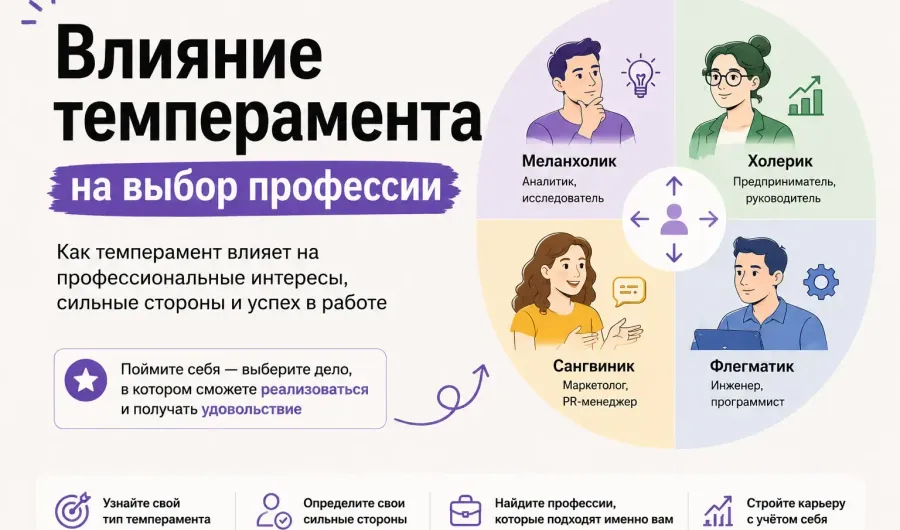 Как темперамент влияет на выбор профессии Как темперамент влияет на выбор профессии
