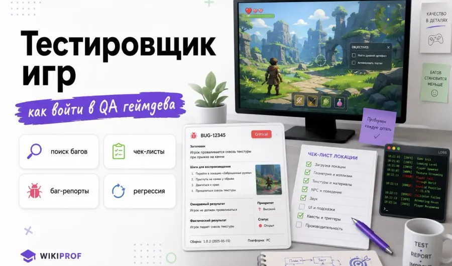 Тестировщик игр: что это за профессия и как начать свой путь Тестировщик игр: что это за профессия и как начать свой путь