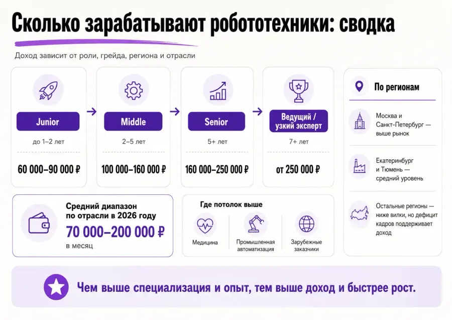 Зарплаты робототехников